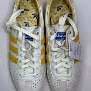 Adidas Japan W IG2011 White Yellow Leather Sneakers Women’s 8.5 NWT